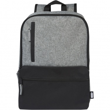 Logotrade corporate gift picture of: Reclaim 15" GRS recycled two-tone laptop backpack 14L