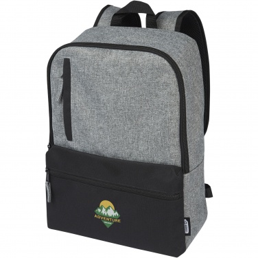 Logo trade corporate gift photo of: Reclaim 15" GRS recycled two-tone laptop backpack 14L