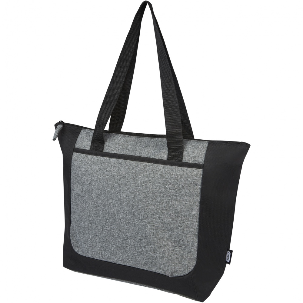 Logotrade advertising product image of: Reclaim GRS recycled two-tone zippered tote bag 15L