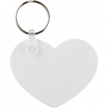Logotrade business gift image of: Tait heart-shaped recycled keychain