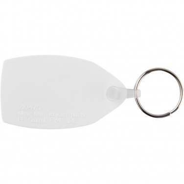 Logo trade corporate gift photo of: Tait rectangular-shaped recycled keychain