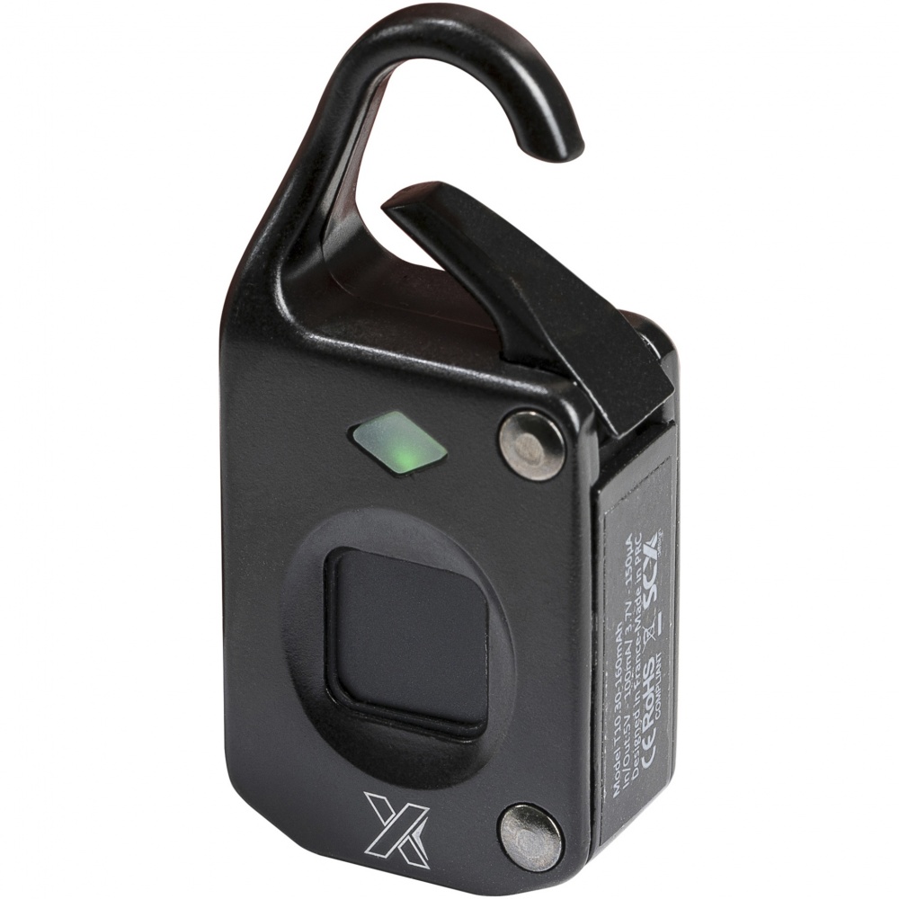Logo trade promotional giveaways picture of: SCX.design T10 fingerprint padlock