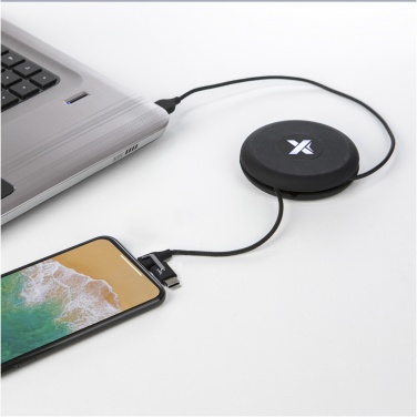 Logo trade promotional merchandise picture of: SCX.design C18 3-in-1 travel light-up cable