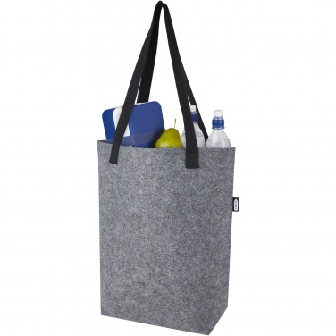 Logotrade promotional gift image of: Felta GRS recycled felt tote bag with wide bottom 12L
