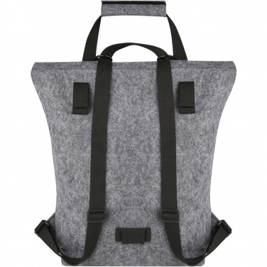 Logo trade corporate gift photo of: Felta GRS recycled felt roll-top bike bag 13L