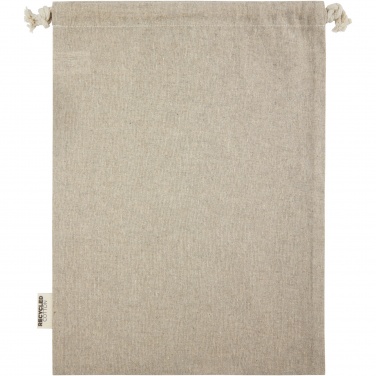 Logotrade promotional merchandise picture of: Pheebs 150 g/m² GRS recycled cotton gift bag large 4L