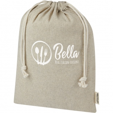 Logo trade promotional giveaways picture of: Pheebs 150 g/m² GRS recycled cotton gift bag large 4L