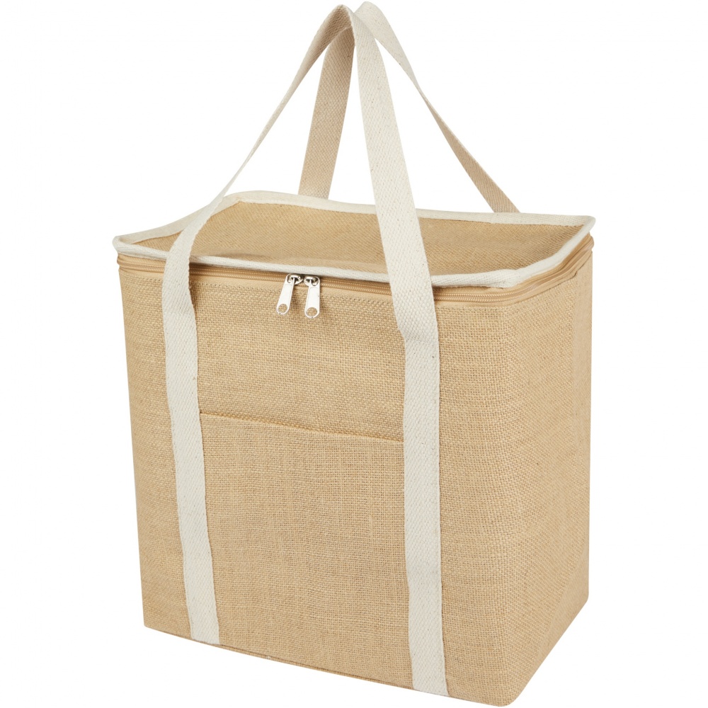 Logotrade promotional gift image of: Juta 300 g/m² jute cooler bag 19L