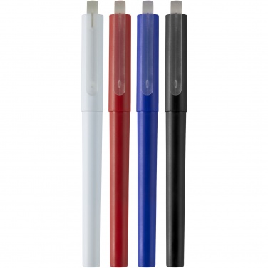 Logo trade promotional products image of: Mauna recycled PET gel rollerball pen