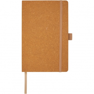 Logo trade promotional giveaways image of: Kilau recycled leather notebook 