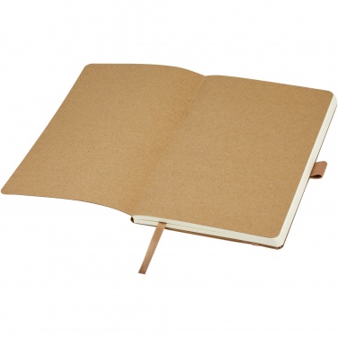 Logo trade promotional items picture of: Kilau recycled leather notebook 