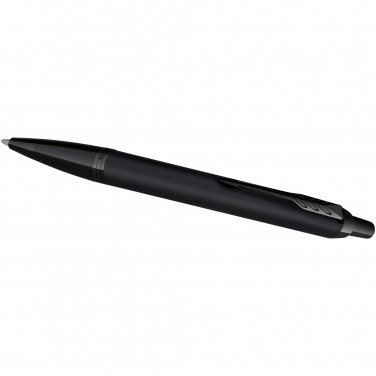Logo trade promotional item photo of: Parker IM achromatic ballpoint and rollerball pen set with gift box