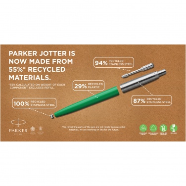 Logotrade advertising products photo of: Parker Jotter Recycled ballpoint pen