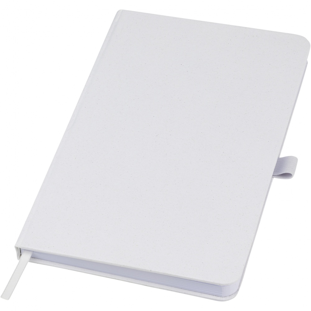 Logo trade promotional products image of: Fabianna crush paper hard cover notebook