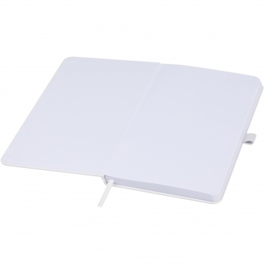 Logo trade promotional giveaway photo of: Fabianna crush paper hard cover notebook