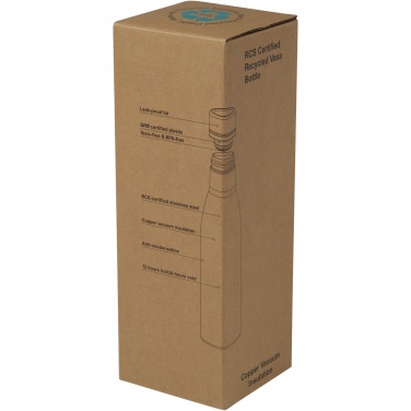 Logo trade promotional giveaways picture of: Vasa 500 ml RCS certified recycled stainless steel copper vacuum insulated bottle