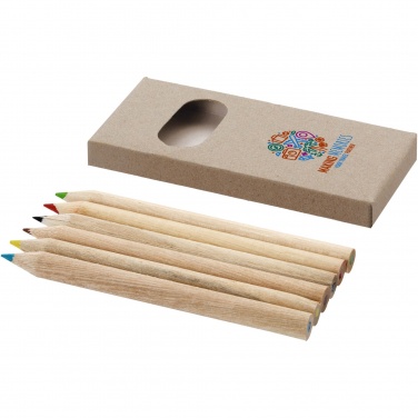 Logo trade advertising products image of: Artemaa 6-piece pencil colouring set