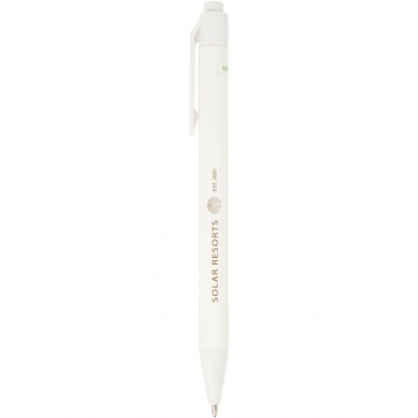 Logo trade promotional products image of: Chartik monochromatic recycled paper ballpoint pen with matte finish