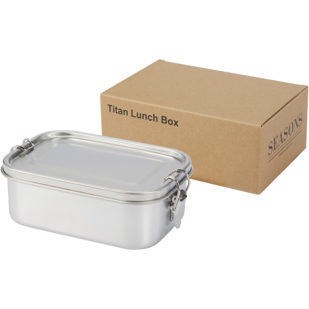 Logo trade advertising products image of: Titan recycled stainless steel lunch box