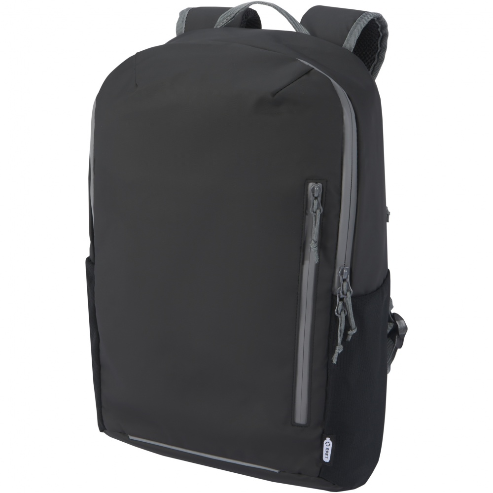 Logo trade promotional giveaways picture of: Aqua 15" GRS recycled water resistant laptop backpack 21L