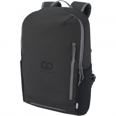 Logo trade advertising products picture of: Aqua 15" GRS recycled water resistant laptop backpack 21L