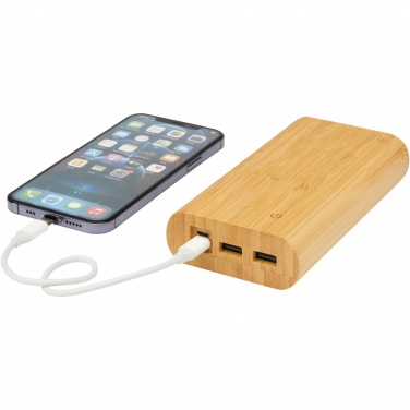 Logotrade promotional gift image of: Tulda 20.000 mAh bamboo power bank