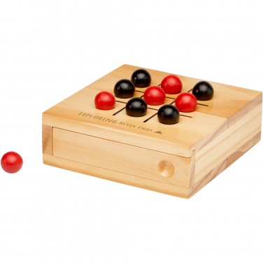 Logo trade corporate gifts image of: Strobus wooden tic-tac-toe game