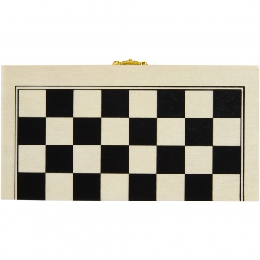 Logo trade promotional merchandise photo of: Mugo 3-in-1 wooden game set