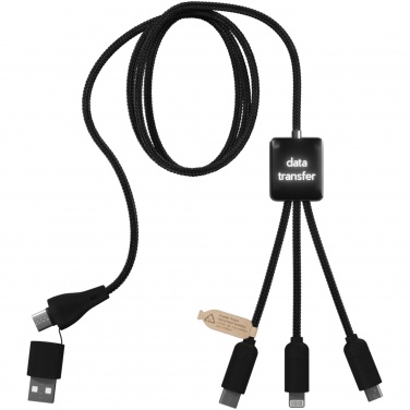 Logotrade promotional items photo of: SCX.design C45 5-in-1 rPET charging cable with data transfer