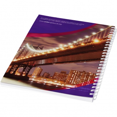 Logotrade corporate gift picture of: Desk-Mate® A4 spiral notebook with printed back cover