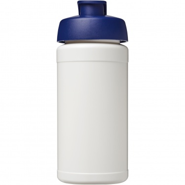Logo trade promotional item photo of: Baseline 500 ml recycled sport bottle with flip lid