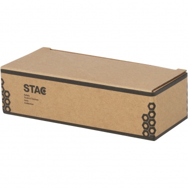 Logotrade promotional product image of: Helios recycled plastic solar dynamo flashlight with carabiner