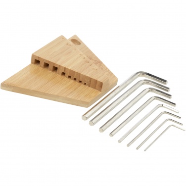 Logotrade promotional product image of: Allen bamboo hex key tool set