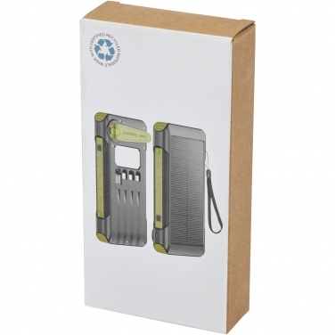 Logotrade promotional merchandise picture of: Soldy 10.000 mAh RCS recycled plastic solar dynamo power bank 