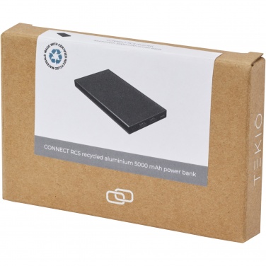 Logotrade promotional giveaway picture of: Connect 5000 mAh recycled aluminium power bank