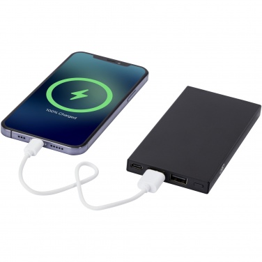Logotrade promotional item image of: Connect 5000 mAh recycled aluminium power bank