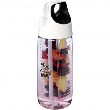 Logotrade promotional gift image of: HydroFruit 700 ml recycled plastic sport bottle with flip lid and infuser
