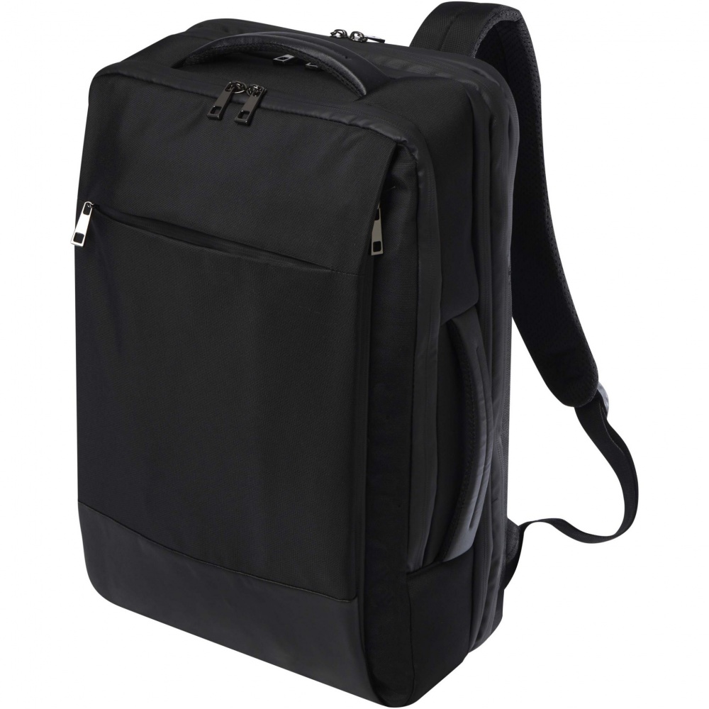 Logotrade promotional merchandise picture of: Expedition Pro 17" GRS recycled expandable laptop backpack 35L