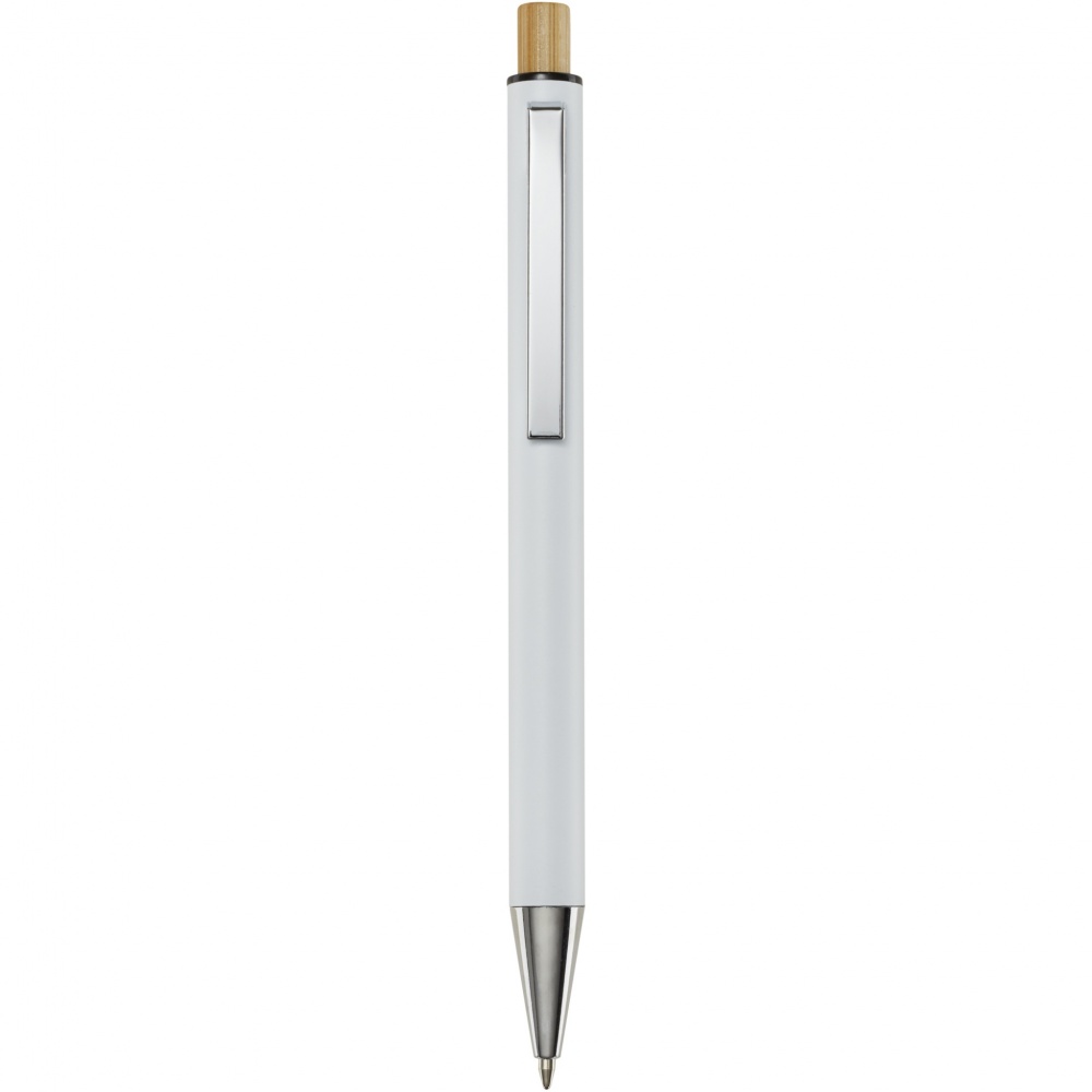 Logotrade promotional product image of: Cyrus recycled aluminium ballpoint pen (blue ink)