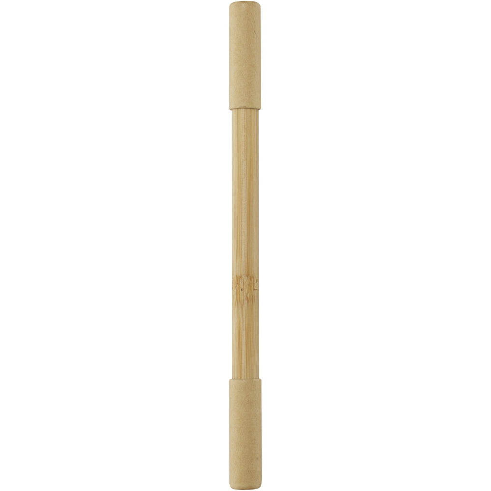 Logo trade business gifts image of: Samambu bamboo duo pen