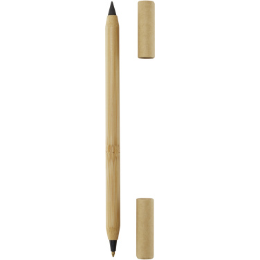 Logotrade promotional item picture of: Samambu bamboo duo pen