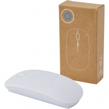 Logotrade promotional merchandise picture of: Menlo RCS recycled plastic wireless mouse 