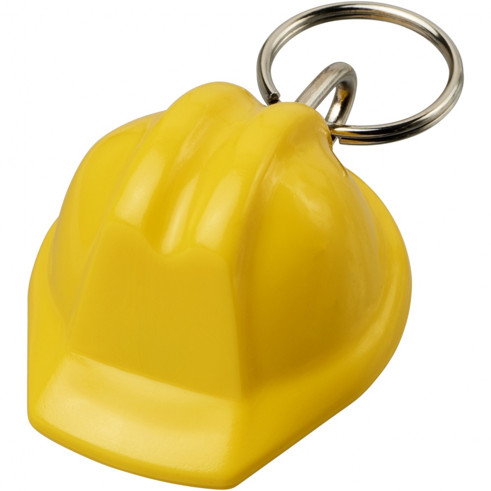 Logo trade promotional gifts picture of: Kolt hard hat-shaped recycled keychain