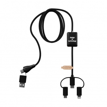 Logo trade advertising products image of: SCX.design C48 CarPlay 5-in-1 charging cable 