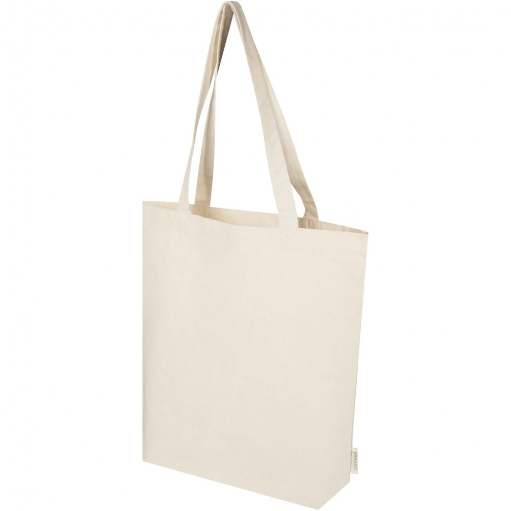 Logotrade promotional products photo of: Orissa 180 g/m² organic wide bottom tote bag 11L