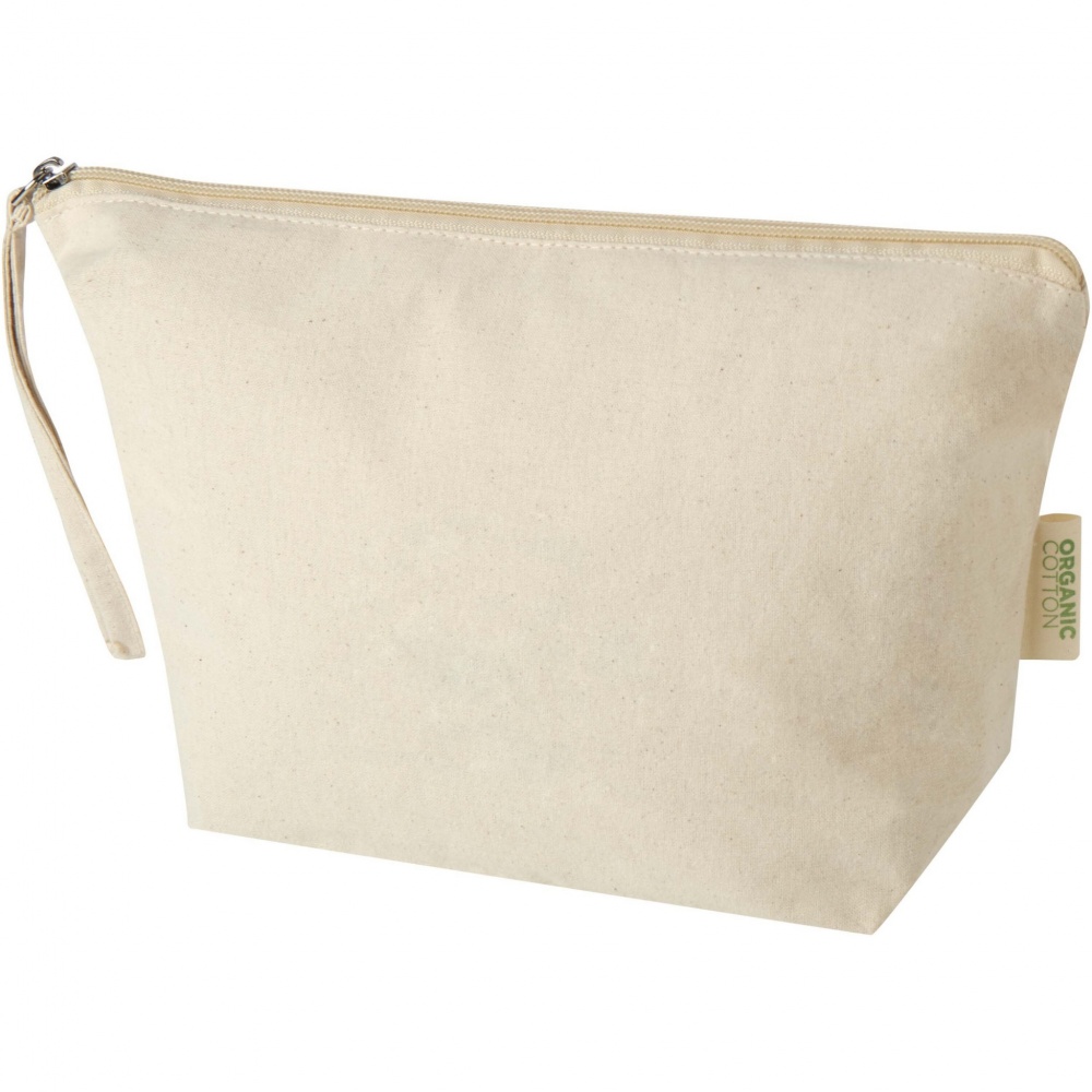 Logo trade promotional giveaways picture of: Orissa 180 g/m² organic large accessory pouch 3L