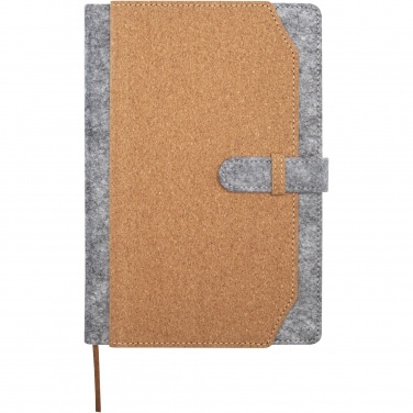 Logotrade business gifts photo of: Viviana A5 recycled felt and cork notebook