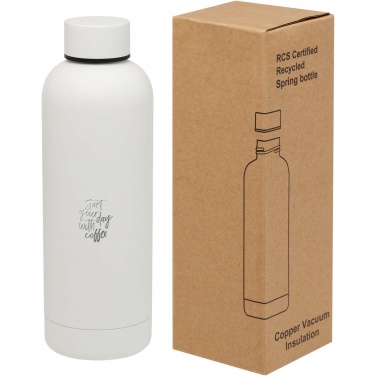 Logotrade promotional giveaway picture of: Spring 500 ml RCS certified recycled stainless steel copper vacuum insulated bottle