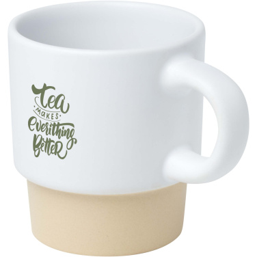 Logo trade corporate gifts picture of: Olympia 130 ml stackable expresso cup with clay bottom