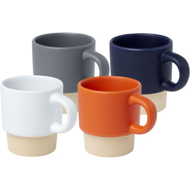 Logo trade promotional items picture of: Olympia 130 ml stackable expresso cup with clay bottom